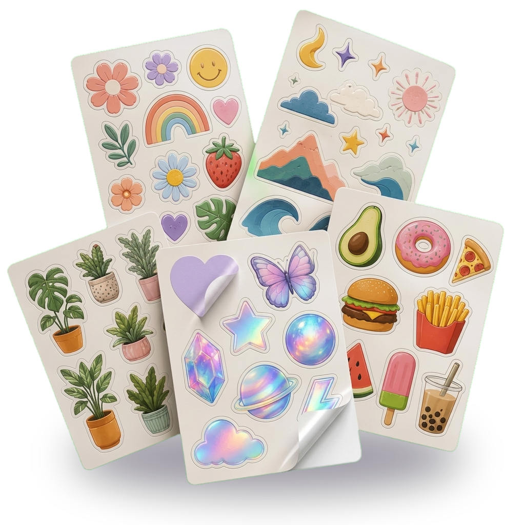 Planchitas de Stickers (Kiss Cut)