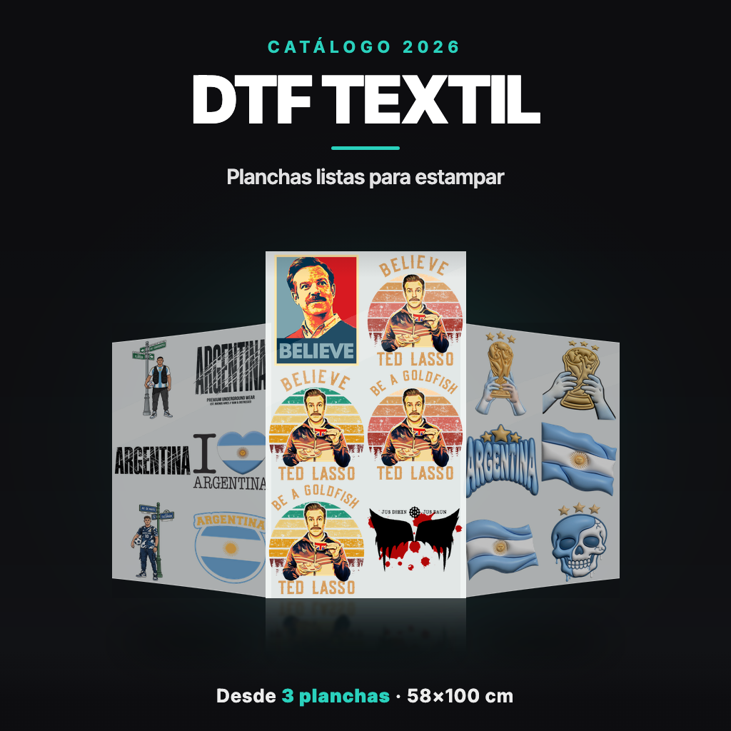 Catálogo Planchas DTF Textil