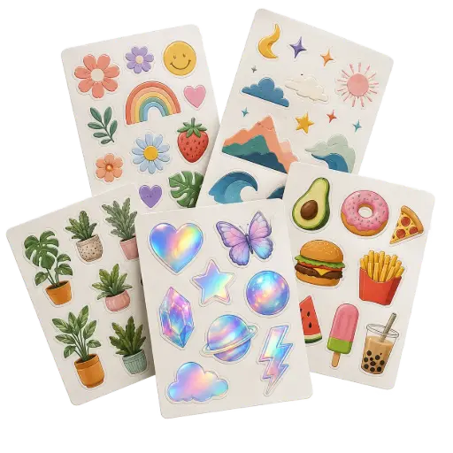 Planchitas de Stickers (Kiss Cut)
