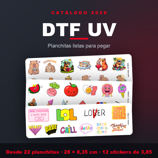 Catálogo Planchitas DTF UV